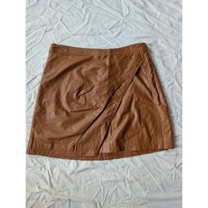 Free People Brown Mini Skirt